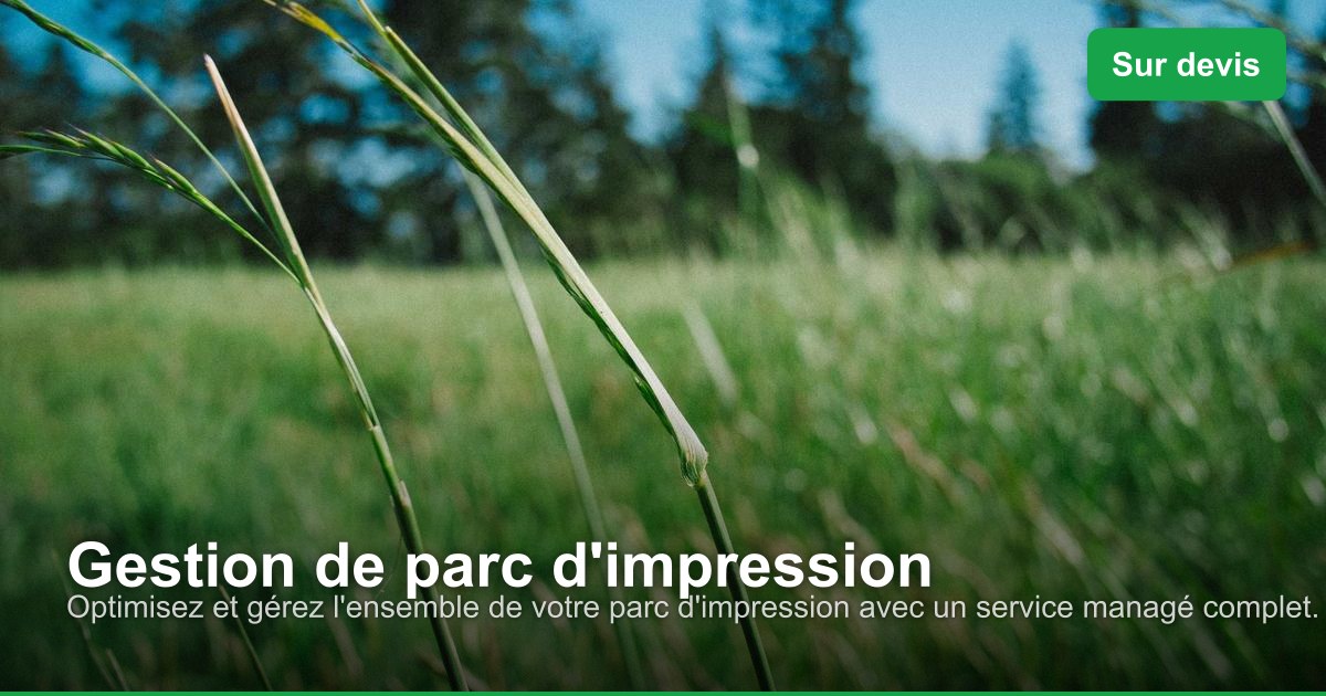 Gestion de parc d'impression dans l'arrondissement de Liège